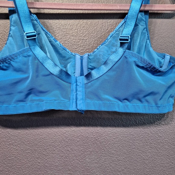 Cacique 44D unlined blue lace bra - Picture 5 of 6